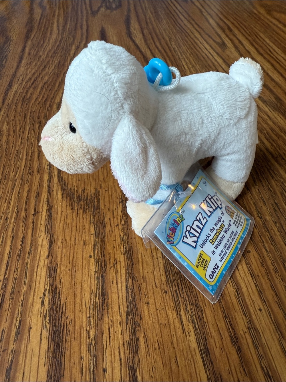 New Ganz Webkinz Kinz Klip Lamb WE000353, New with Sealed Code sheep hang clip